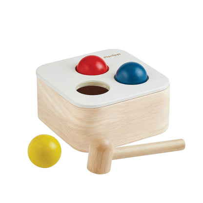 Wooden Toy Punch & Drop Bin