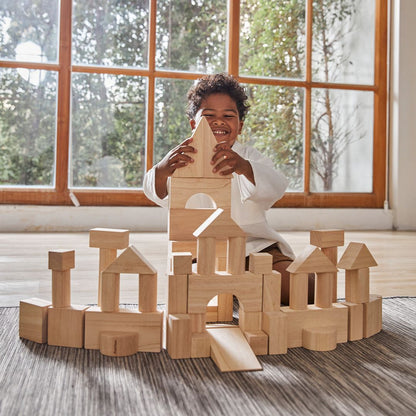 50 Unit Blocks - Wooden Toy Set