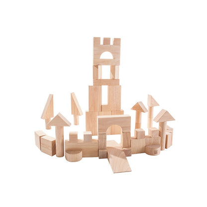 50 Unit Blocks - Wooden Toy Set