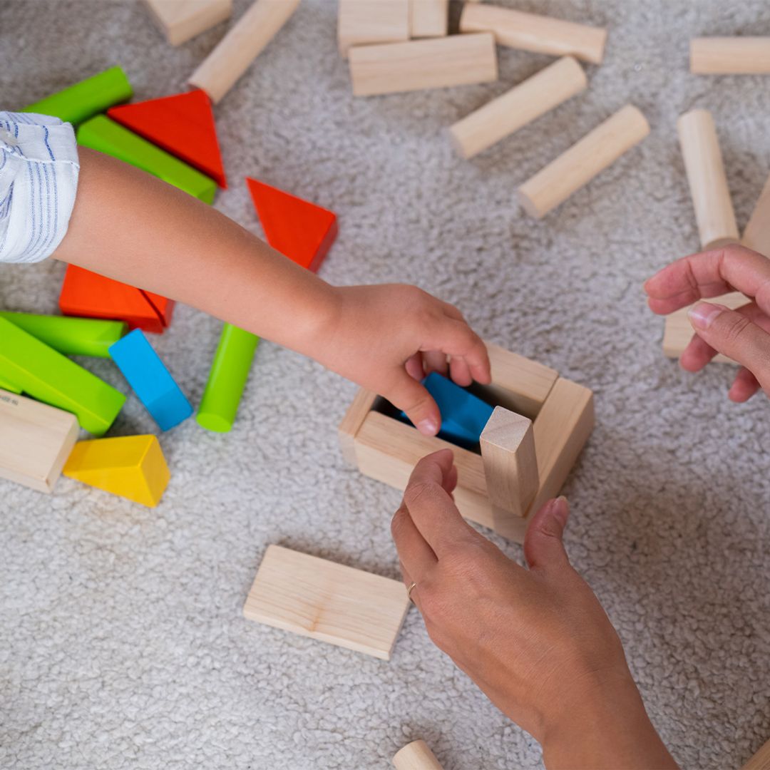 40-Piece Small Unit Wooden Blocks – Classic Set