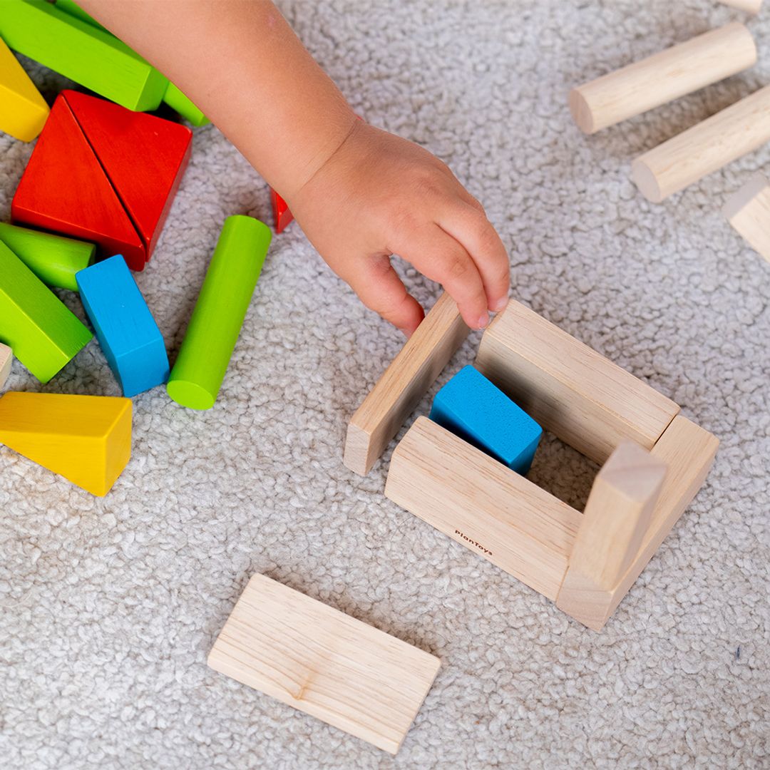 40-Piece Small Unit Wooden Blocks – Classic Set