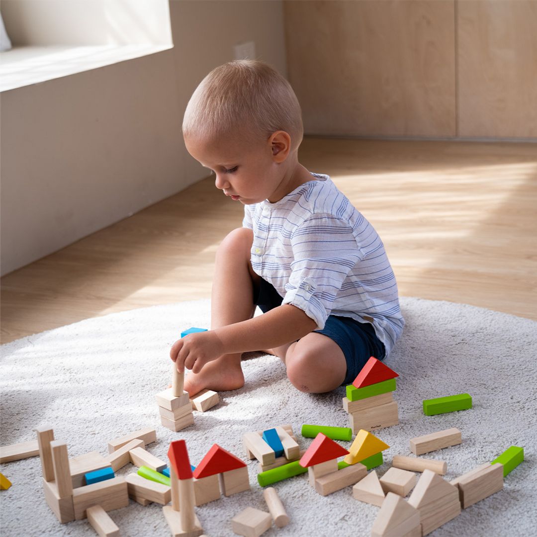 40-Piece Small Unit Wooden Blocks – Classic Set