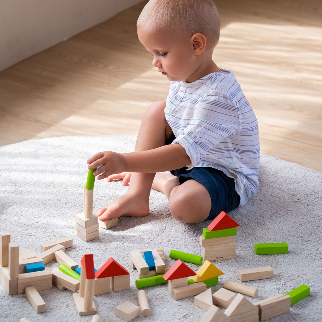 40-Piece Small Unit Wooden Blocks – Classic Set