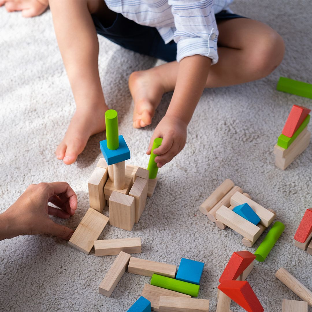 40-Piece Small Unit Wooden Blocks – Classic Set