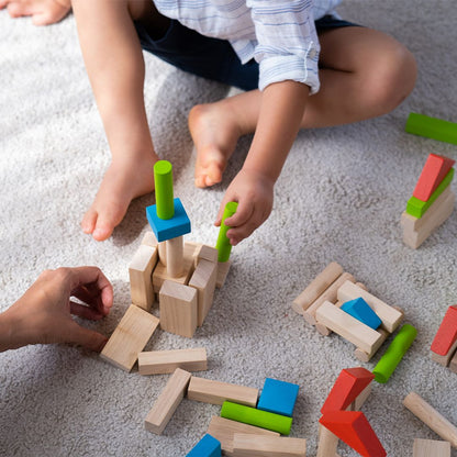 40-Piece Small Unit Wooden Blocks – Classic Set