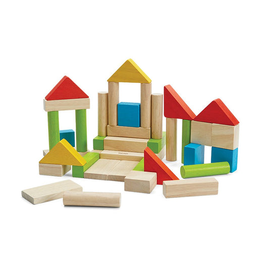 40-Piece Small Unit Wooden Blocks – Classic Set