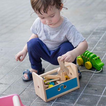 Wooden Toy Robot Toolbox