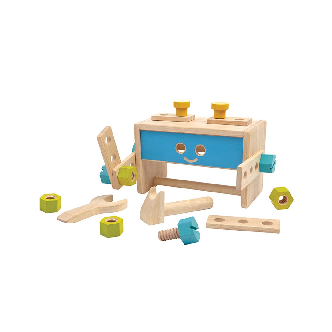 Wooden Toy Robot Toolbox