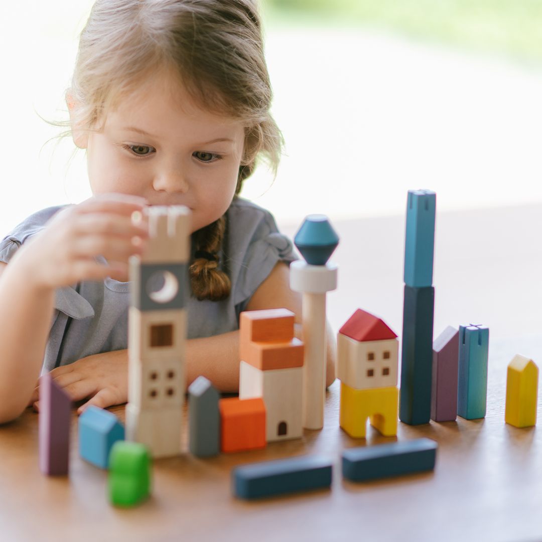 Wooden Toy Cityscape Blocks