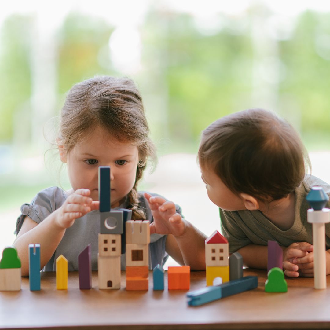 Wooden Toy Cityscape Blocks