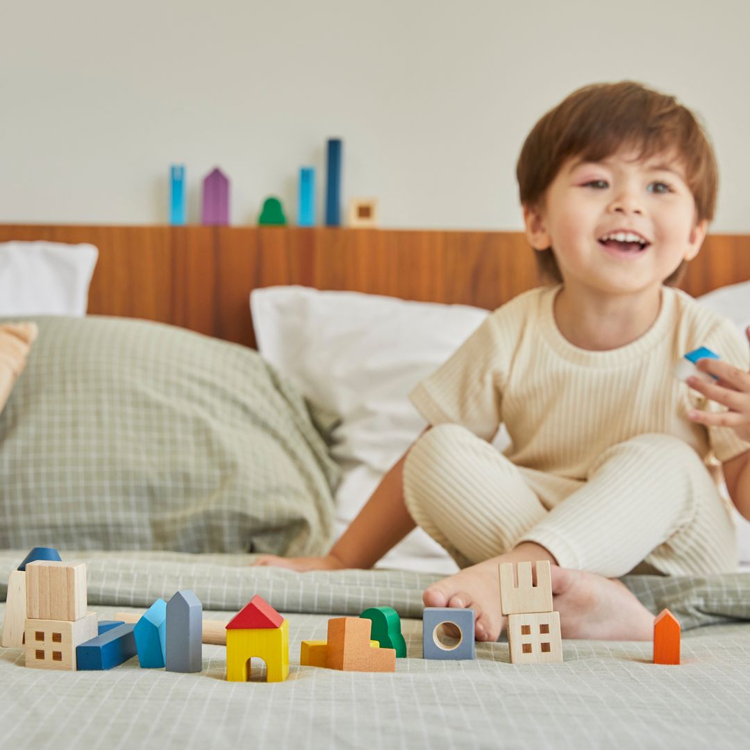 Wooden Toy Cityscape Blocks