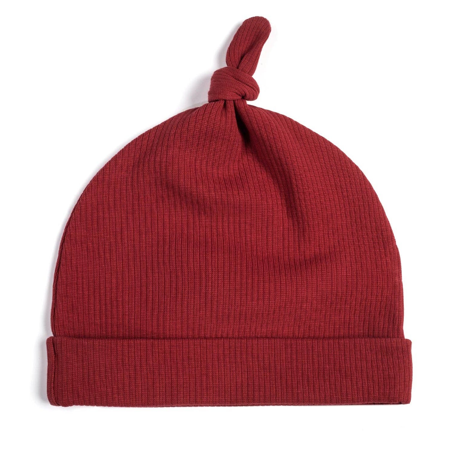 Organic Cotton Baby Beanie - Rust