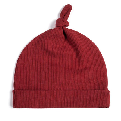 Organic Cotton Baby Beanie - Rust