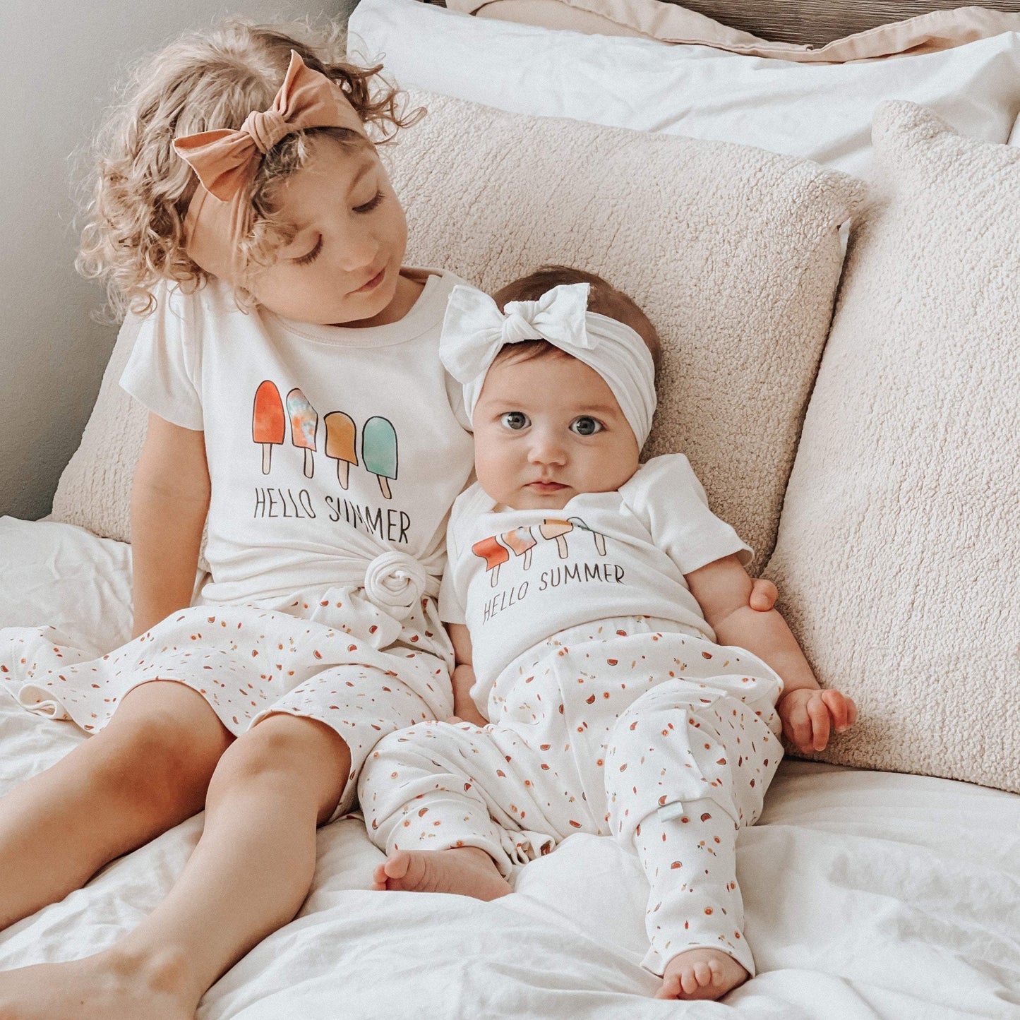 Organic Baby Graphic Bodysuit - Hello Summer