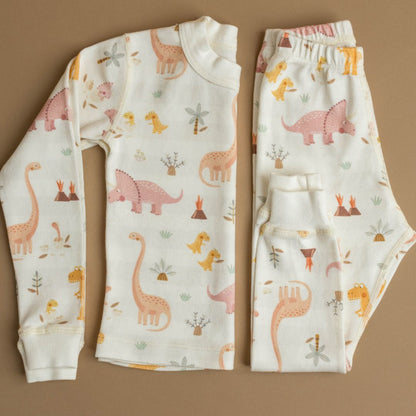 Rose Dino Family Organic Cotton Pajamas