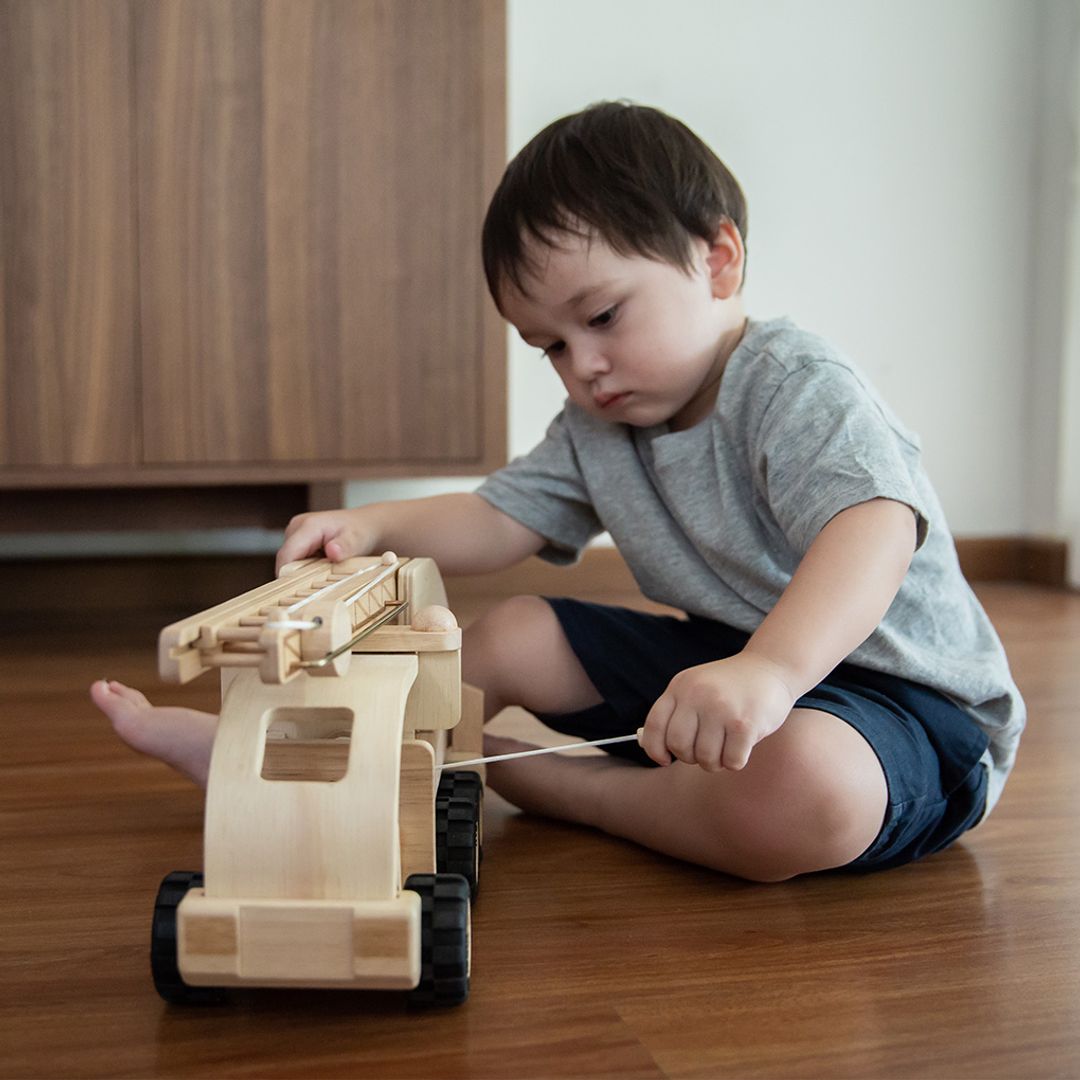 Wooden Fire Truck Toddler Toy