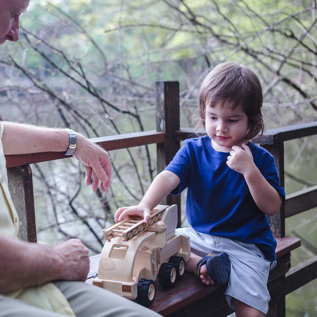 Wooden Fire Truck Toddler Toy