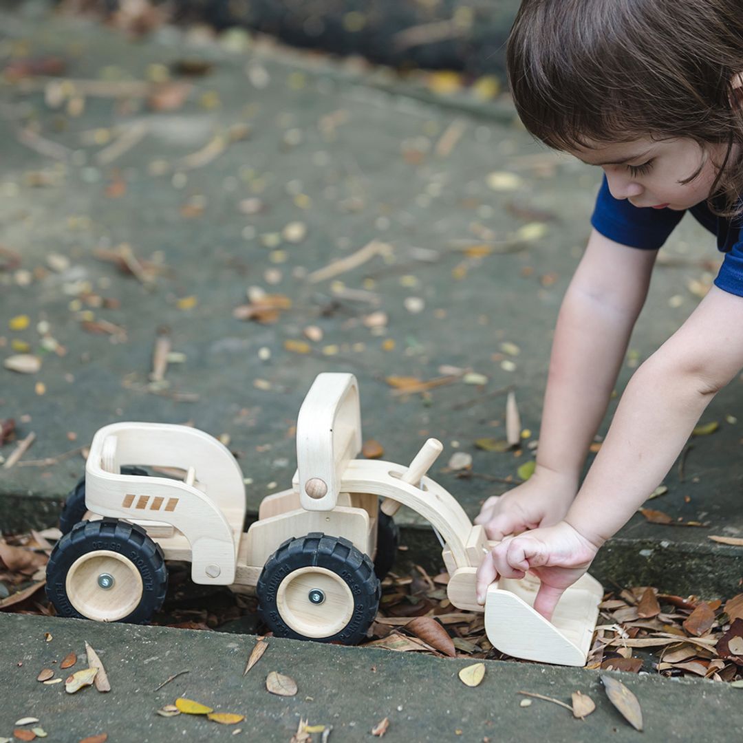 Wooden Toy Bulldozer