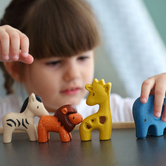 Wooden Toy Wild Animals Set