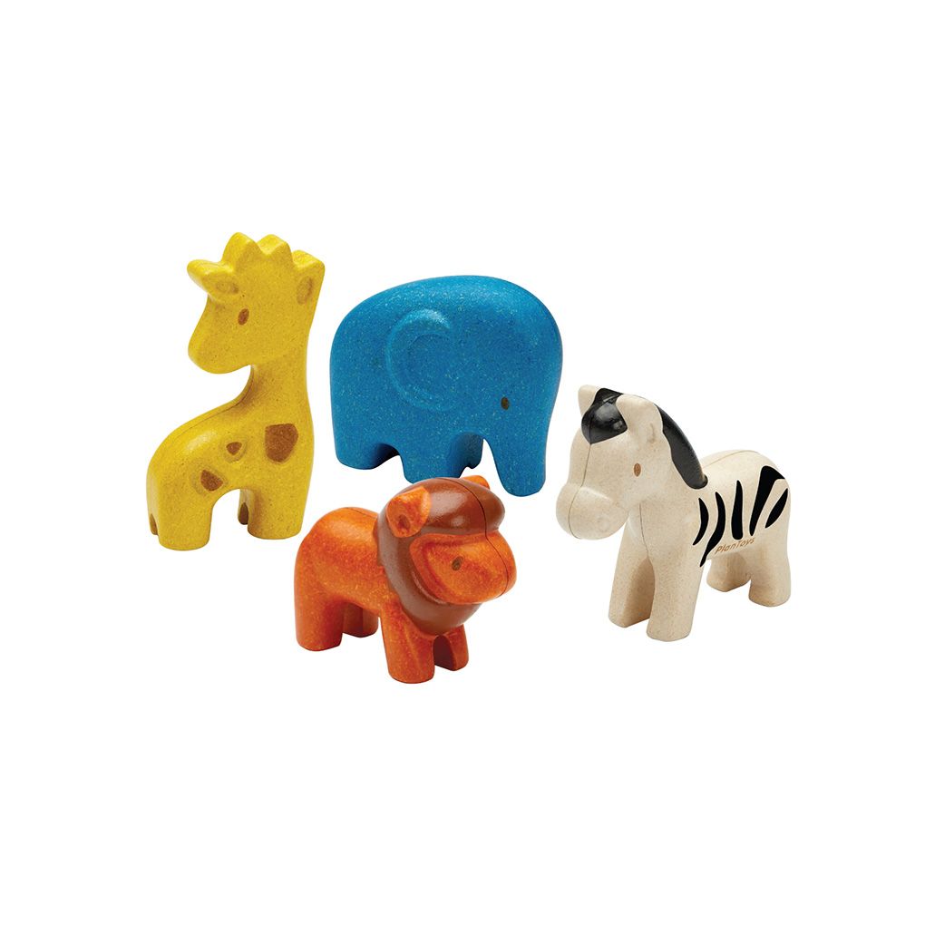 Wooden Toy Wild Animals Set