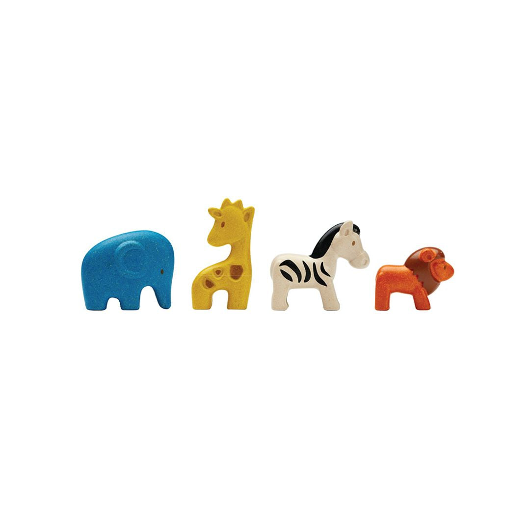 Wooden Toy Wild Animals Set