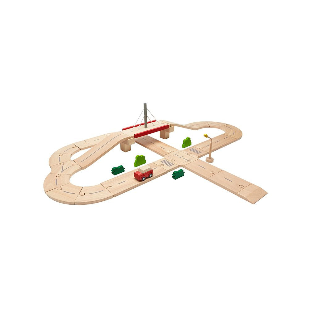Wooden Toy Road System
