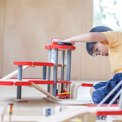 Wooden Toy Parking Garage