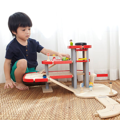 Wooden Toy Parking Garage