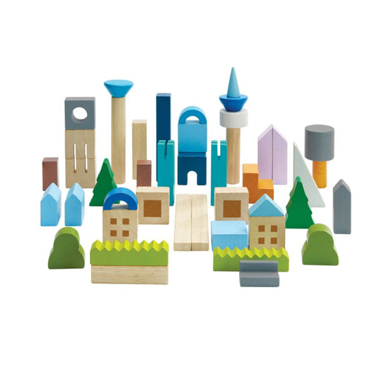 Urban City Wooden Toy Blocks