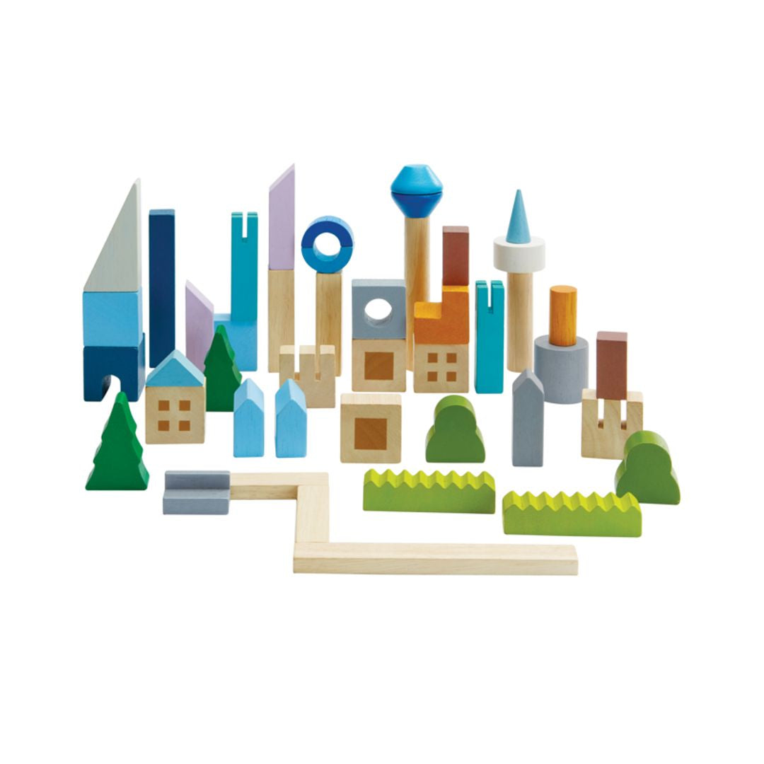 Urban City Wooden Toy Blocks