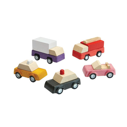 Wooden Toy Vehicle Set
