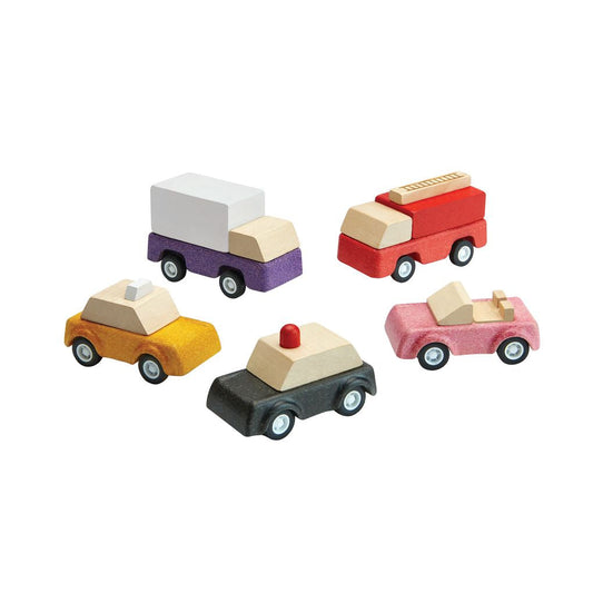 Wooden Toy Vehicle Set
