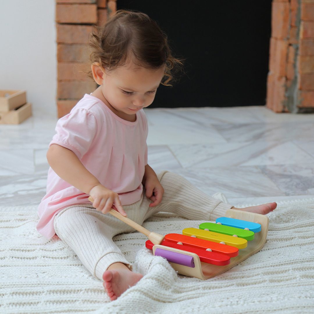 Wooden Toy Oval Xylophone