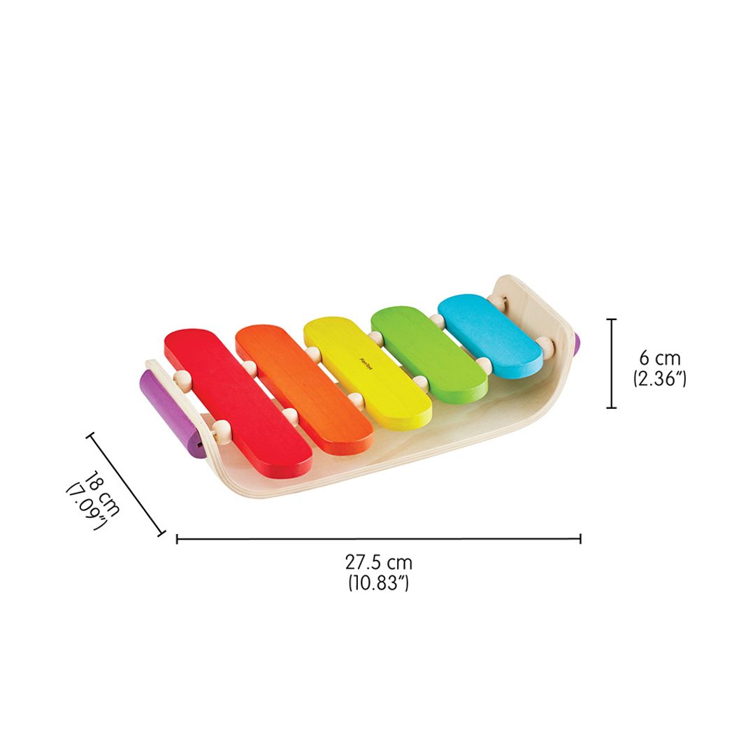 Wooden Toy Oval Xylophone