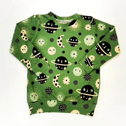 Organic Baby / Toddler Lightweight Sweater - Planets