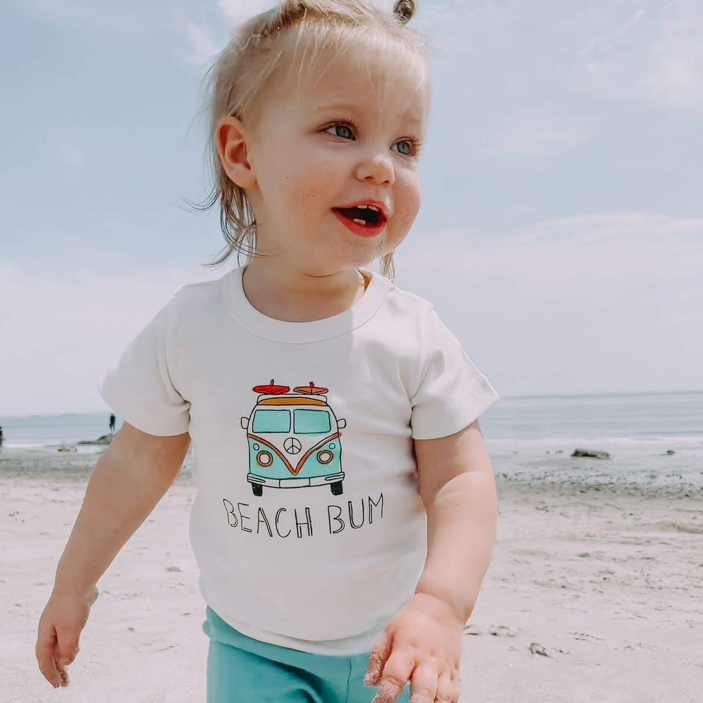 Organic Toddler Graphic Tee - Beach Bum