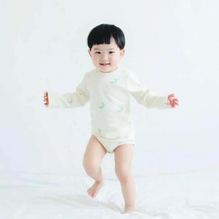 Organic Baby Bodysuit - Midnight Moons