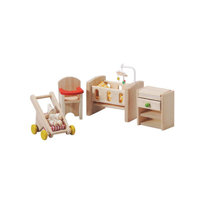 Miniature Nursery Set for Dollhouse - Pretend Play