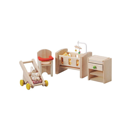 Miniature Nursery Set for Dollhouse - Pretend Play