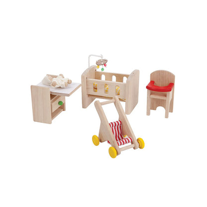 Miniature Nursery Set for Dollhouse - Pretend Play