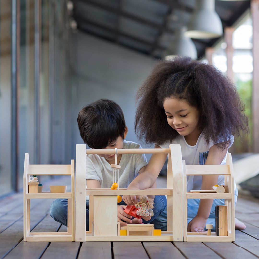 Slide N Go Wooden Dollhouse