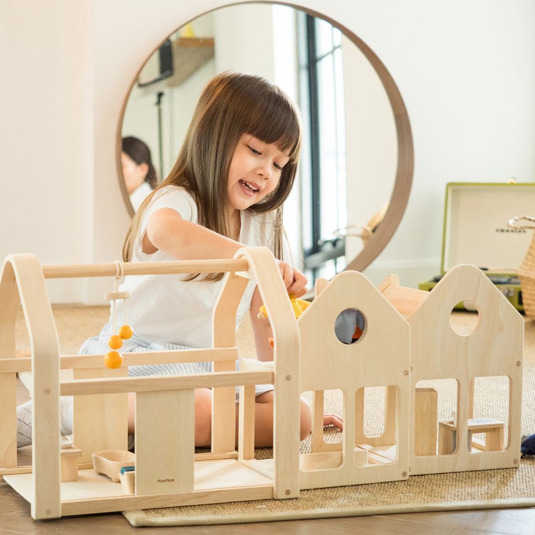 Slide N Go Wooden Dollhouse