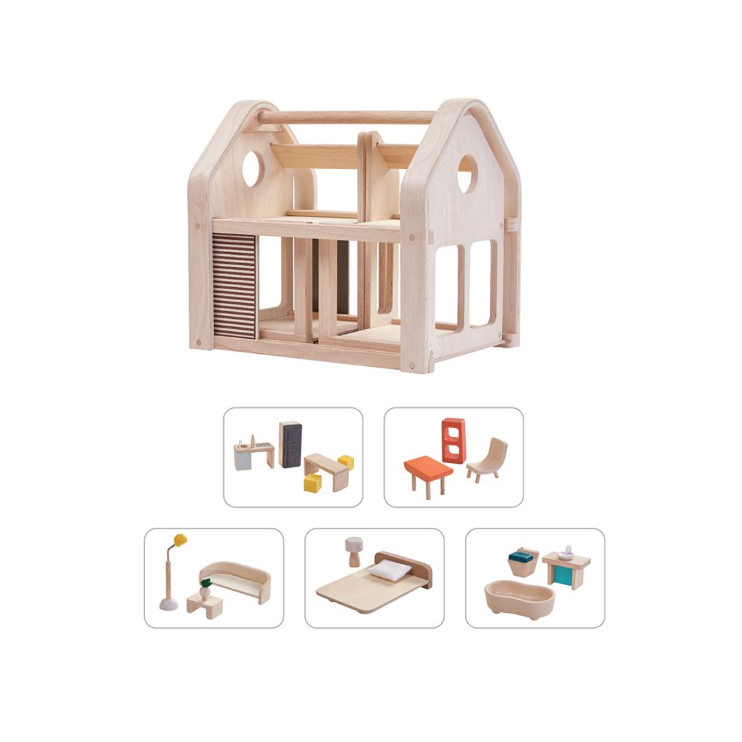 Slide N Go Wooden Dollhouse