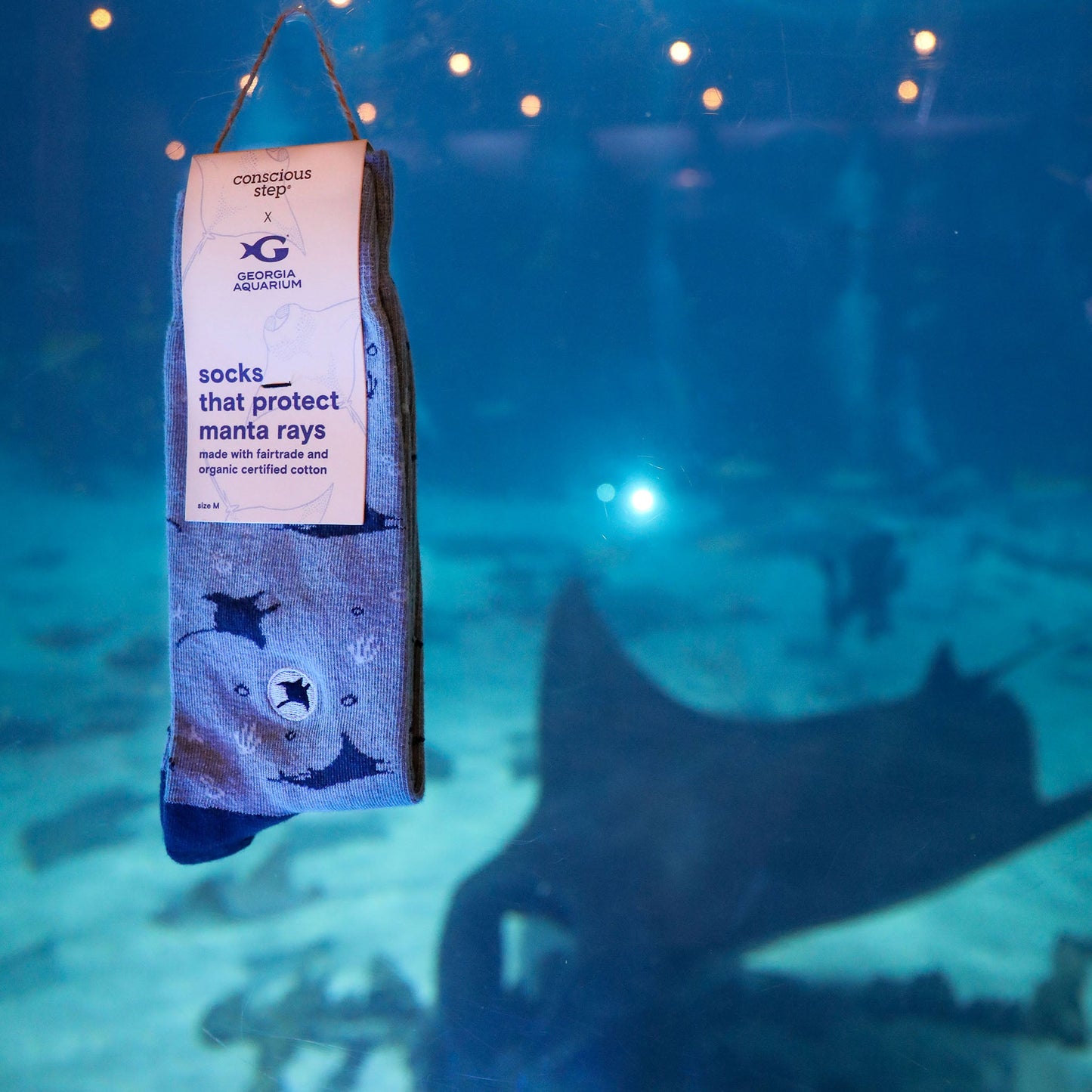 Adult Socks that Protect Manta Rays