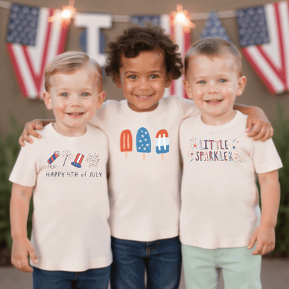 Organic Toddler Graphic Tee - Popsicles