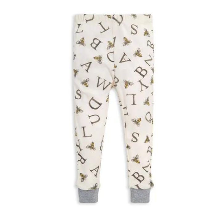 Organic Toddler Pajamas - Alphabet