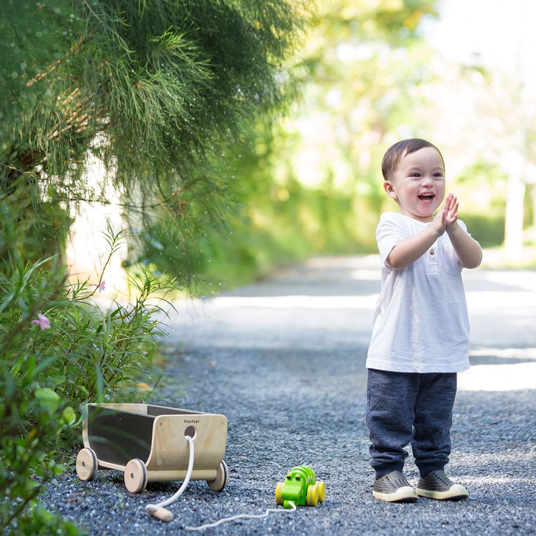 Wooden Toy Wagon - Black