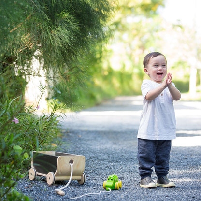 Wooden Toy Wagon - Black