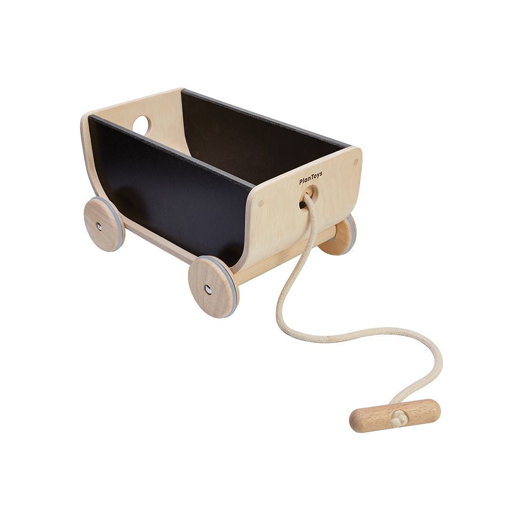 Wooden Toy Wagon - Black
