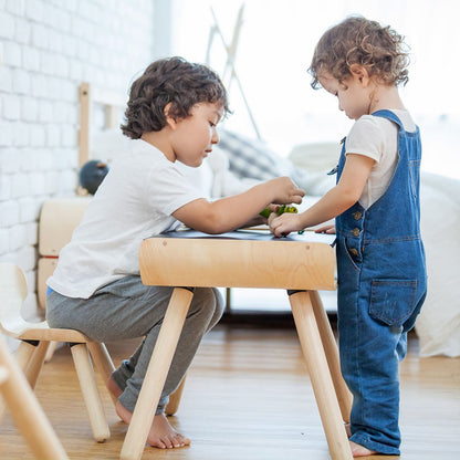 Wooden Table & Chair Set - Black